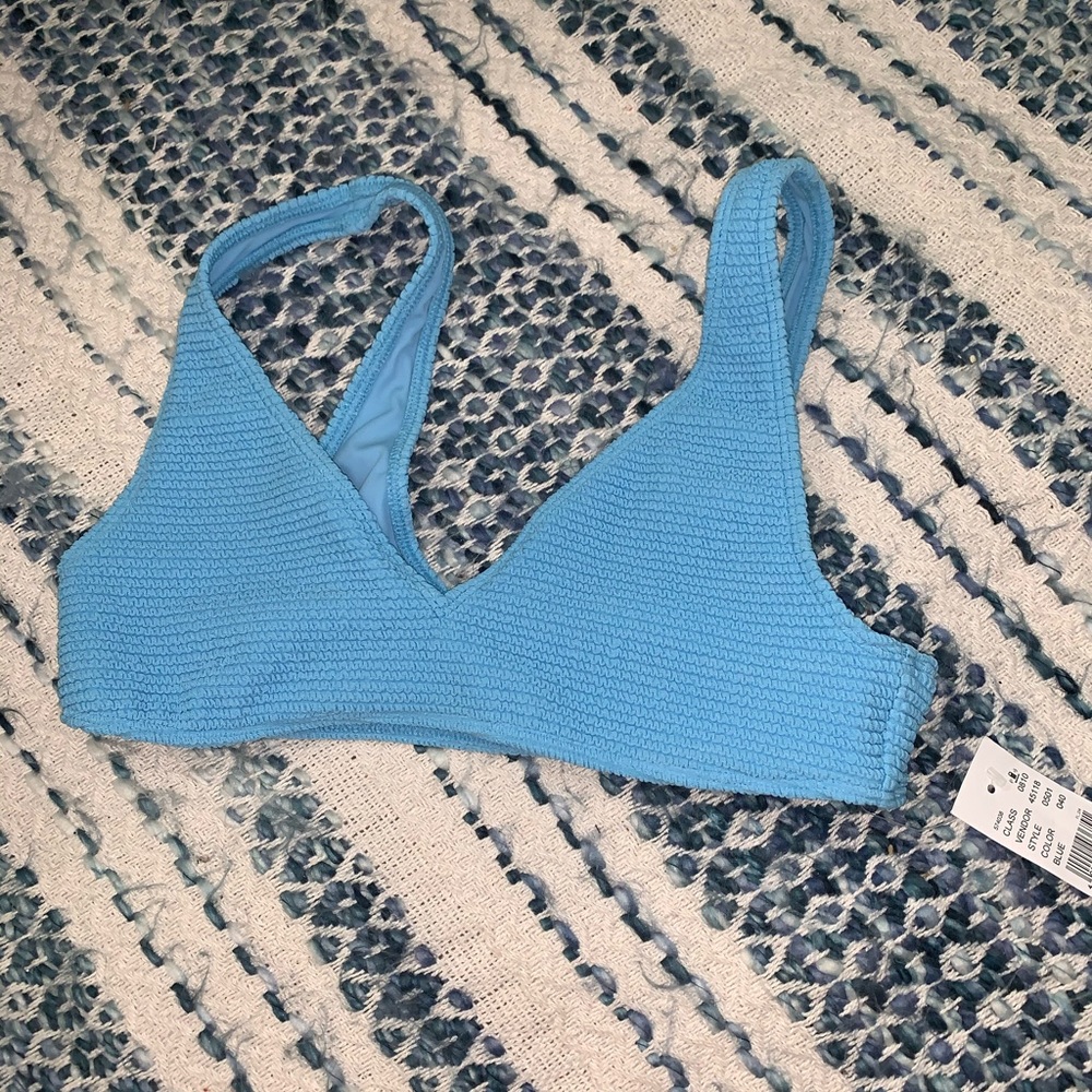 Pacsun LA Hearts blue bikini top size small